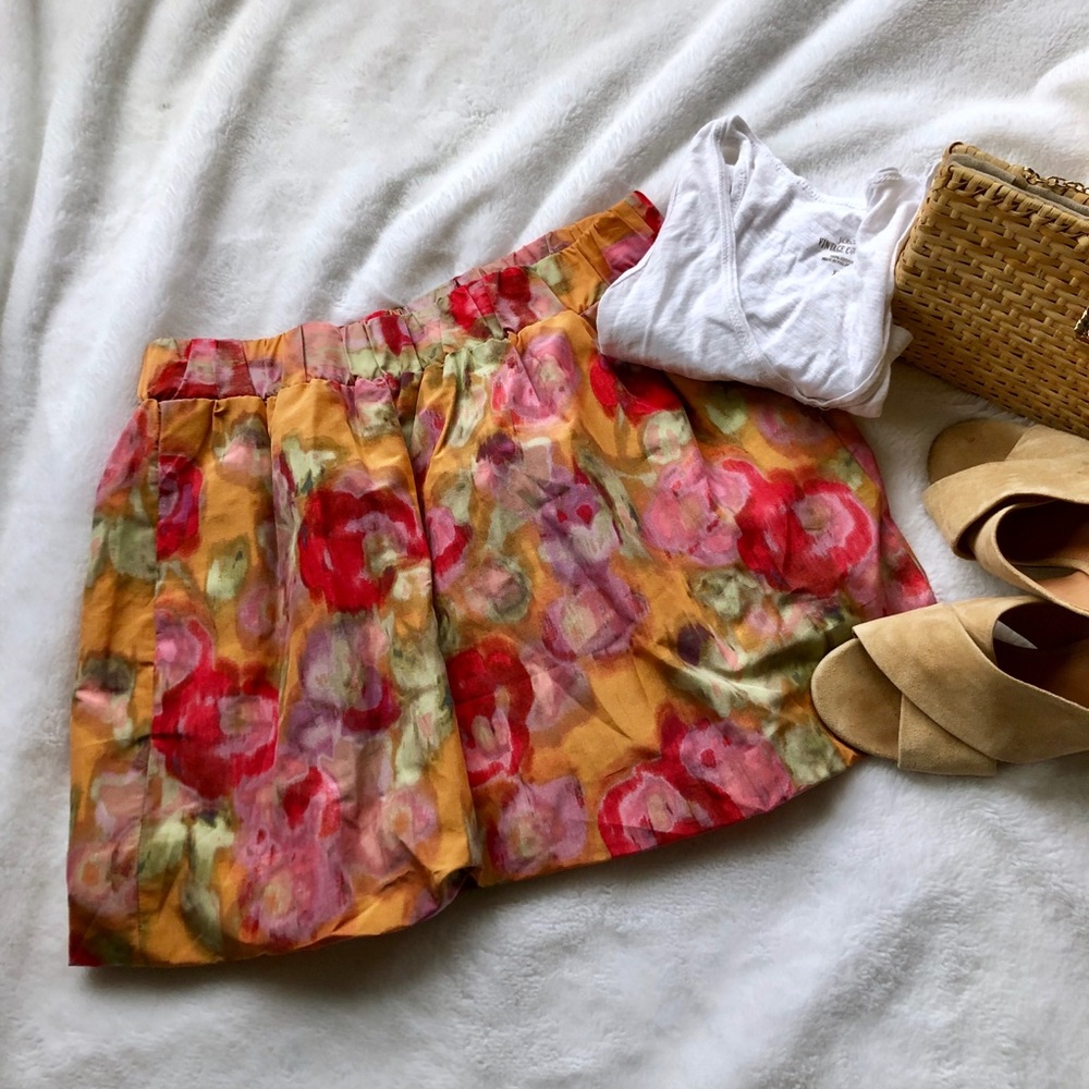 JCrew watercolor bubble skirt